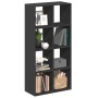 Black engineered wood divider bookcase 69.5x29x137.5 cm by , Bookcases and shelves - Ref: Foro24-858022, Price: 88,41 €, Disc...