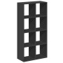 Black engineered wood divider bookcase 69.5x29x137.5 cm by , Bookcases and shelves - Ref: Foro24-858022, Price: 88,54 €, Disc...