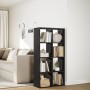 Black engineered wood divider bookcase 69.5x29x137.5 cm by , Bookcases and shelves - Ref: Foro24-858022, Price: 88,54 €, Disc...