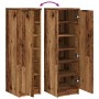 Aged engineered wood shoe cabinet 29.5x35x100.5cm by , Closets and storage - Ref: Foro24-856991, Price: 73,66 €, Discount: %