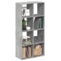 Gray concrete and wood divider bookshelf 69.5x29x137.5 cm by , Bookcases and shelves - Ref: Foro24-858024, Price: 83,80 €, Di...