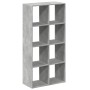 Librería divisora madera gris hormigón 69,5x29x137,5 cm de , Librerías y estanterías - Ref: Foro24-858024, Precio: 83,99 €, D...