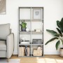 Gray concrete and wood divider bookshelf 69.5x29x137.5 cm by , Bookcases and shelves - Ref: Foro24-858024, Price: 83,80 €, Di...