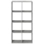 Gray concrete and wood divider bookshelf 69.5x29x137.5 cm by , Bookcases and shelves - Ref: Foro24-858024, Price: 83,80 €, Di...