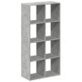 Librería divisora madera gris hormigón 69,5x29x137,5 cm de , Librerías y estanterías - Ref: Foro24-858024, Precio: 83,80 €, D...