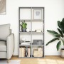 Wooden engineering gray Sonoma divider bookcase 69.5x29x137.5 cm by , Bookcases and shelves - Ref: Foro24-858026, Price: 86,1...