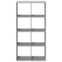 Wooden engineering gray Sonoma divider bookcase 69.5x29x137.5 cm by , Bookcases and shelves - Ref: Foro24-858026, Price: 86,1...