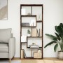 Smoked oak wood divider bookcase 67x25x161.5cm by , Bookcases and shelves - Ref: Foro24-858079, Price: 81,47 €, Discount: %