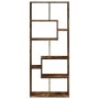 Smoked oak wood divider bookcase 67x25x161.5cm by , Bookcases and shelves - Ref: Foro24-858079, Price: 81,47 €, Discount: %