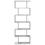 Divider bookcase 6 levels in gray wood and concrete 70x24x193 cm by , Bookcases and shelves - Ref: Foro24-858087, Price: 74,4...