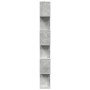 Divider bookcase 6 levels in gray wood and concrete 70x24x193 cm by , Bookcases and shelves - Ref: Foro24-858087, Price: 74,4...