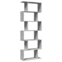 Divider bookcase 6 levels in gray wood and concrete 70x24x193 cm by , Bookcases and shelves - Ref: Foro24-858087, Price: 74,4...