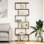 Divider bookcase 6 levels aged wood 70x24x193 cm by , Bookcases and shelves - Ref: Foro24-858091, Price: 82,99 €, Discount: %