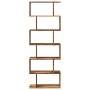 Divider bookcase 6 levels aged wood 70x24x193 cm by , Bookcases and shelves - Ref: Foro24-858091, Price: 82,99 €, Discount: %