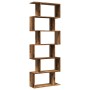 Divider bookcase 6 levels aged wood 70x24x193 cm by , Bookcases and shelves - Ref: Foro24-858091, Price: 82,99 €, Discount: %