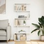 5-level white engineered wood room divider bookcase 70x24x161cm by , Bookcases and shelves - Ref: Foro24-858093, Price: 66,55...