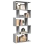 5-level Sonoma gray wood divider bookcase 70x24x161 cm by , Bookcases and shelves - Ref: Foro24-858098, Price: 66,55 €, Disco...