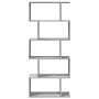 5-level Sonoma gray wood divider bookcase 70x24x161 cm by , Bookcases and shelves - Ref: Foro24-858098, Price: 66,55 €, Disco...