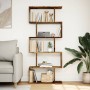 Antique wooden 5-level divider bookcase 70x24x161 cm by , Bookcases and shelves - Ref: Foro24-858100, Price: 64,76 €, Discoun...