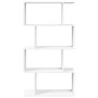 4-level white engineered wood divider bookcase 70x24x129cm by , Bookcases and shelves - Ref: Foro24-858102, Price: 58,26 €, D...