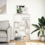 Engineered wood white shelf 72x20x120 cm by , Bookcases and shelves - Ref: Foro24-858156, Price: 77,27 €, Discount: %