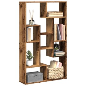 Engineered wood bookshelf in aged color, 72x20x120 cm by , Bookcases and shelves - Ref: Foro24-858163, Price: 69,20 €, Discou...