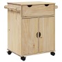 Carrito de cocina OTTO madera maciza de pino 71x45x80 cm de , Carros de cocina y comedor - Ref: Foro24-4013464, Precio: 141,5...