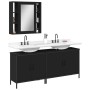 3-piece black plywood bathroom furniture set by , Bathroom furniture - Ref: Foro24-3214730, Price: 191,86 €, Discount: %