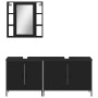 Set de muebles de baño 3 piezas madera contrachapada negro de , Muebles de baño - Ref: Foro24-3214730, Precio: 197,96 €, Desc...