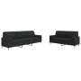 2-piece black fabric sofa set with cushions by , Sofas - Ref: Foro24-3278339, Price: 566,73 €, Discount: %