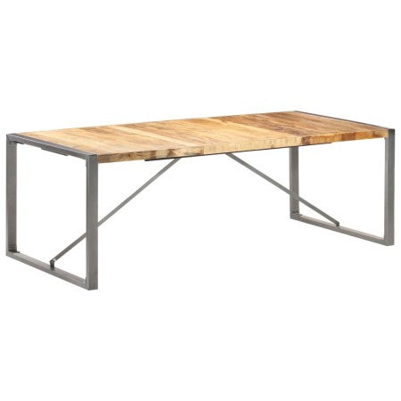 Massiver Esstisch aus rauer Mangoholz 220x100x75 cm von , Küchen- und Esstische - Ref: Foro24-321566, Preis: 429,99 €, Rabatt: %