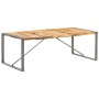 Mesa de comedor madera maciza de mango rugosa 220x100x75 cm de , Mesas de cocina y de comedor - Ref: Foro24-321566, Precio: 4...