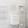 Conjunto de muebles de baño 2 pzas madera contrachapada blanco de , Muebles de baño - Ref: Foro24-804773, Precio: 54,17 €, De...