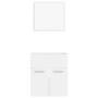 Conjunto de muebles de baño 2 pzas madera contrachapada blanco de , Muebles de baño - Ref: Foro24-804773, Precio: 54,17 €, De...