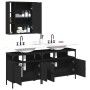 Set de muebles de baño 3 piezas madera contrachapada negro de , Muebles de baño - Ref: Foro24-3214725, Precio: 197,59 €, Desc...