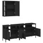 3-piece black plywood bathroom furniture set by , Bathroom furniture - Ref: Foro24-3214725, Price: 197,59 €, Discount: %