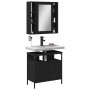 Juego de muebles de baño 2 pzas madera contrachapada negro de , Muebles de baño - Ref: Foro24-3214715, Precio: 136,16 €, Desc...