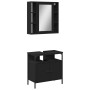 Juego de muebles de baño 2 pzas madera contrachapada negro de , Muebles de baño - Ref: Foro24-3214715, Precio: 136,16 €, Desc...