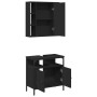 Juego de muebles de baño 2 pzas madera contrachapada negro de , Muebles de baño - Ref: Foro24-3214715, Precio: 131,71 €, Desc...