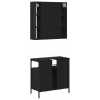 Juego de muebles de baño 2 pzas madera contrachapada negro de , Muebles de baño - Ref: Foro24-3214715, Precio: 136,16 €, Desc...