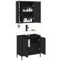 Juego de muebles de baño 2 pzas madera contrachapada negro de , Muebles de baño - Ref: Foro24-3214720, Precio: 127,04 €, Desc...