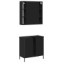 Juego de muebles de baño 2 pzas madera contrachapada negro de , Muebles de baño - Ref: Foro24-3214720, Precio: 127,04 €, Desc...