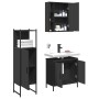 Set de muebles de baño 3 piezas madera contrachapada negro de , Muebles de baño - Ref: Foro24-3214760, Precio: 191,91 €, Desc...