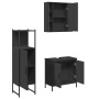 Set de muebles de baño 3 piezas madera contrachapada negro de , Muebles de baño - Ref: Foro24-3214760, Precio: 191,91 €, Desc...