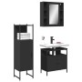 Set de muebles de baño 3 piezas madera contrachapada negro de , Muebles de baño - Ref: Foro24-3214755, Precio: 200,56 €, Desc...