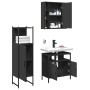 Set de muebles de baño 3 piezas madera contrachapada negro de , Muebles de baño - Ref: Foro24-3214755, Precio: 200,56 €, Desc...