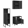 Set de muebles de baño 3 piezas madera contrachapada negro de , Muebles de baño - Ref: Foro24-3214755, Precio: 200,56 €, Desc...