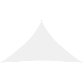 Toldo de vela triangular tela Oxford blanco 5x5x6 m de vidaXL, Sombrillas - Ref: Foro24-135293, Precio: 45,27 €, Descuento: %