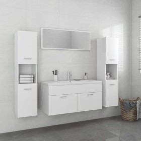 Juego de muebles de baño madera de ingeniería blanco de , Muebles de baño - Ref: Foro24-3071252, Precio: 409,34 €, Descuento: %