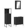 Juego de muebles de baño 3 pzas madera contrachapada negro de , Muebles de baño - Ref: Foro24-3214820, Precio: 173,39 €, Desc...